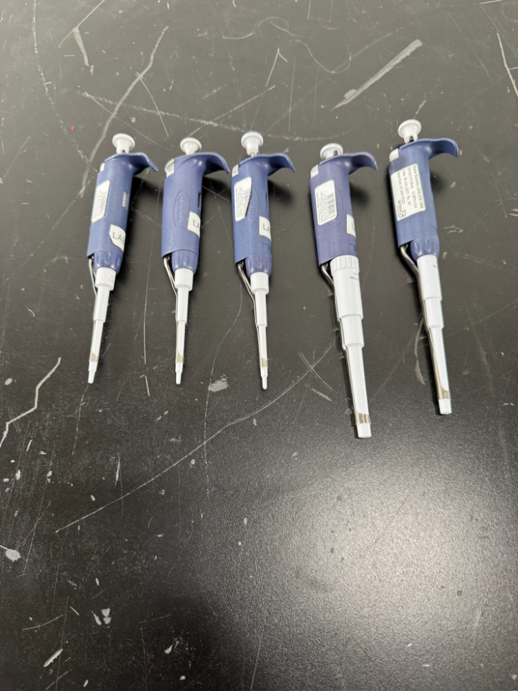 Image of Rainin Pipet Lite Single Channel Pipettes - Quantity 5
